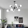 Kroonluchters Noordse stijl moleculaire kroonluchter woonkamer slaapkamer eetkamer glazen lamp moderne minimalistische led interieurdecoratielamp