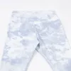 Ll tie-dye yoga leggings push fitness hudvänlig hög midja sömlös anpassa benhöftlyft tie-färgade capris nionde byxor jogga 6 färger ll691