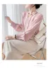 نساء بلوزة V-deace نفخة طويلة الأكمام OL HALTER NECK 3D زهرة مصححة بالإضافة إلى قميص الحجم SML