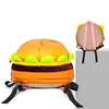 Plush Backpack Fashion Funny Large Capacity Burger Plush Bag Toy Gift