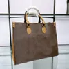 حقيبة Onthego Luxurys مصممي حقائب اليد M45321 عالي الجودة للسيدات سلسلة الكتف الجلدية محفظة Crossbody كيس الكيس ساكوتش