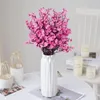装飾的な花桜の花人工ジプソフィラ赤ちゃんの息偽diyウェディングホーム花瓶の装飾フェイクブランチ