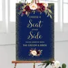 Party Decoration Choose A Seat Not Side Sign Pick Ceremony Wedding Welcome Wooden Board Printable