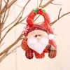 Décorations De Noël 1 pcs En Peluche Décoration Suspendue Père Noël Bonhomme De Neige Renne Poupée Pour Arbre Pendentif Fête De Vacances Décoration De Noël