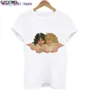 Dames t-shirt dames t-shirt schattige engel baby Koreaans t-shirt t-shirts kleding dames extra grote fiorucci tter print fun harajuku o-neck losse tops 0321H23