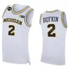 College Wolverines Jerseys Basketball 1 Hunter Dickinson 25 Jett Howard 2 Bufkin 0 Dug McDaniel 3 Jaelin Llewellyn 5 Terrance Williams University Borduurwerk NCAA