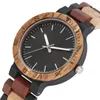Wristwatches Colorful Bangle Wooden Men Watch Quartz Movement Simple Round Dial Silver Pointer Design Mens Watches Luxury Clock