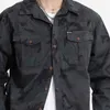 Chemises décontractées pour hommes Chemises tactiques de camouflage pour hommes en coton coupe décontractée chemises de travail à manches longues avec poches hauts militaires boutonnés pour l'extérieur 230321