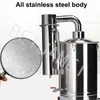 Distilled Water Machine Stainless Steel Electric Water Distiller Distilled Water Device 220V/380V Automatic Cut-Off Water Boiler Tool 3L/5L/10L/20L