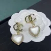 Stud kadınlar karışık 18k altın kaplama tasarımcıları çift harfler çivi klipsini geometrik 925 gümüş kristal rhinestone küpe düğün partisi jewerlry jiy7