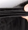 ملحقات نسيج لحمة الشعر البشري ريمي حرير طبيعي مستقيم غير مشابك