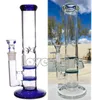 25 cm de altura Nuevo vidrio Dab Bong Pipa de humo Hookahs Percolador Pipas de agua Bongs de agua de vidrio embriagador con un tazón de 14 mm