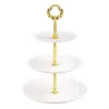 Dishes Plates 3 Tiers Cake Tray Holiday Party Stand Fruit Plate Dessert Candy Dish Selfhelp Display Home Table Decoration Trays 230320