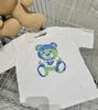 Designer Tees T-shirt moda per bambini Ragazzi Ragazze Estate Caual Lettera Stampata Top T-shirt per bambini T-shirt alla moda alla moda Nero Bianco