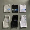 Ensemble de t-shirts Trapstar pour hommes Lettre Survêtement Short en peluche à manches courtes Design avancé 318ess