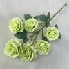 Decorative Flowers Simulation Roses Branches Fake Wedding Sweetheart Rose Restaurant Room Tea Table Decoration Champagne Flower Artificial