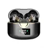 Novo fone de ouvido T22 com visor digital sem fio Tws Bluetooth Hi-Fi esportes intra-auricular de bobina móvel dupla