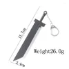 Keychains Game Berserk Sword Keychain Black Swordsman Guts Dragonslayer Key Chain For Men Car Cosplay Jewelry Party Gift