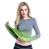 Women's T Shirts Women Fitness Casual Shirt Compression Tights Workout Long Sleeve T-Shirts Undershirt Tees Tops