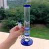 25 cm de altura Nuevo vidrio Dab Bong Pipa de humo Hookahs Percolador Pipas de agua Bongs de agua de vidrio embriagador con un tazón de 14 mm