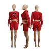 Damen-Trainingsanzüge, Felyn 2023, Neuheit, schickes Design, 2-teiliges Shorts-Set für Damen, Sommer-T-Shirt mit Aufdruck und vollständiger Aushöhlung, eng anliegend