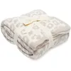 Filtar Leopard Fleece Nordic Winter Bed Soft Warm Bed Stread On the Bed Home Decor Baby Tupping Throw Filt Portable 230321