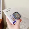 Apple Watch 시리즈 용 42mm 45mm 케이스 로즈 골드 케이스 블링 모조 다이아몬드 보석 금속 베젤 9 색