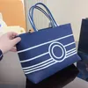 CC Tote Designer Dimbag Women Beach Bag Channel Cotton Canvas Denim Maxi Shopping Top Harding с монет