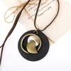 Pendentif Colliers Vintage Coton Et Lin Accessoires Ethnique Vent Coréen En Bois Oiseau Long Collier Pour Femmes Hommes Chandail Chaîne