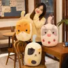 25cm Boba Plush Toys recheado de desenhos animados de desenhos animados Plush Boba Copa de chá de brinquedo Chopse almofada de almofada para crianças presentes