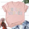 Womens TShirt Retro Social Worker Shirt Student Graduation Future Healthcare Gift cotton Fashion Cotton O Neck Drop 230321