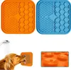 Tapis d'alimentation pour animaux de compagnie, coussin d'alimentation plus lent pour chat et chien, tapis de léchage pour chiot, tampons de distraction de bain, distributeur en Silicone SN5189