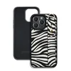 Mobile phone case suitable for 14ProMax 13 leather case 12 stripe wrist strap bracket case