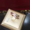 Diamantas Legendas tocam três anéis para feminino designer para homem diamante ouro banhado 18k t0p Qualidade de qualidade mais alta qualidade designer de marca de luxo presente 002