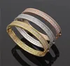 Fashion eerste bedelarmbanden kristalbangle zilvergoud voor vrouwelijke ontwerper mode luxe armbanden bruiloft Jewellry bruiloft prachtige moederdag cadeau