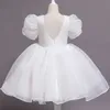 Mädchenkleider Mädchen Blumenkleid Kinder Bridemaid Brautkleider für Kinder Weiße Erstkommunion Ballkleider Elegante Mädchen Boutique Partykleidung