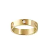 Ringen voor vrouwen Designer Ring Engagement Ring Silverworks Couple 5mm 6mmtitanium Steel Silver Gold Love Men and Women Rose Gold Sieraden voor cadeau-maat 5-11