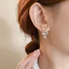 سحر تصميم أزياء جديد شرابة الزركون المعدنية الفراشة التصميم البسيط Simple Sweet Daily Commuter Student Earrings Girl's Girl G230320