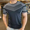 Camisetas masculinas camisetas kamb esportes camisetas rápidas seca respirável manga de camiseta de camiseta superdimensionada Treinamento de esportes para homens para homens 230321