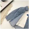 Chemises pour enfants Jeans pour bébés garçons, chemises pour enfants, chemises en denim à revers, manteaux pour enfants, vêtements pour bébés, chemises pour adolescents de 2 à 12 ans 230403