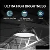 High Bay UFO LED -lampan 100W 200W 300W US Hook 5 Industrial Lights Lamps Drop Leverans Lighting Dhuqi