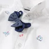 Kids Shirts DBX16353 dave bella spring fashion baby boys removable bow cartoon shirts infant toddler tops children high quality clothes 230321