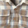 Chemises pour enfants Citgeett printemps enfants bébé filles garçons chemise à revers décontractée manches longues motif à carreaux hauts à simple boutonnage vêtements d'automne 230321