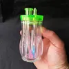 Shisa transparent Wasserhaken Glas Bongs Zubehör farbenfrohe Pfeife Rauchen