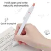 5Pcs Retractable Gel Pen Non-slip Silicone Grip 0.5mm Refillable Office Writing Supplies For Student Teacher School