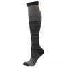 الجوارب الرياضية الطويلة FS Soccer Men Women Lradient Bood Stripe Non-Slip Grip Football Black Popression Runchings