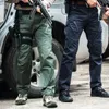 Мужские брюки, тактические брюки-карго, мужские уличные водонепроницаемые эластичные камуфляжные брюки SWAT, повседневные брюки с несколькими карманами, мужские рабочие джоггеры 230321