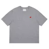 Men's T-Shirts Amis Paris Shirt Mens Designer Amies Love Pattern T Shirt Red Heart Tee Tops Print Casual Short Sleeve Clothing Cotton Blend Play T Shirt ami 7321