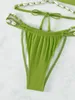 Halter Bikini Womens Swimsuit 2023 Thong Brazilian Bikinis 세트 섹시 비키니 마이크로 수영복 비치웨어 수영 수영복