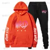 Herrspårar män sätter hoodies byxor sportkläder juice wrld tryck fleece pullover joggers svettbyxor höst vinter harajuku casual tracksuit y0305 t230321